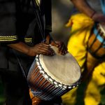 "African traditional drummer. (Canon EOS 5D, 70-200mm f/2.8L IS USM)"
